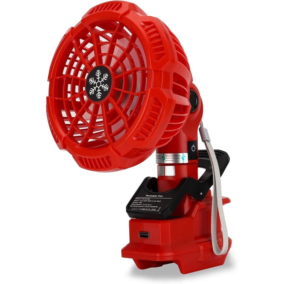 Portable Clip on Fan for Craftsman Ni-Cd Ni-Mh Battery Powered Stroller Fan w/3 Energy Efficient Speed Settings for Bedroom,Outdoor,Camping Job Site Rechargeable Powerful Wind
