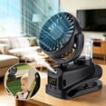 thumbnail image 1 of DREAMSOME 2 in 1 Clip Fan with Mist, 4 Speeds & LED Display, 360° Rotating, 1200mAh Stroller Fan, Black, 1 of 8