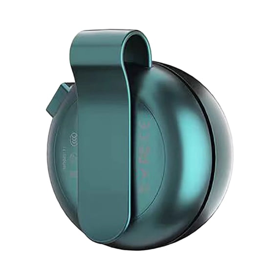 Portable Clip-On Fan 360 Rotation - Bladeless Mini Fan with Brushless Silent Motor, 60-Blade High Airflow, Wearable Clip Fan, USB-C Rechargeable Green