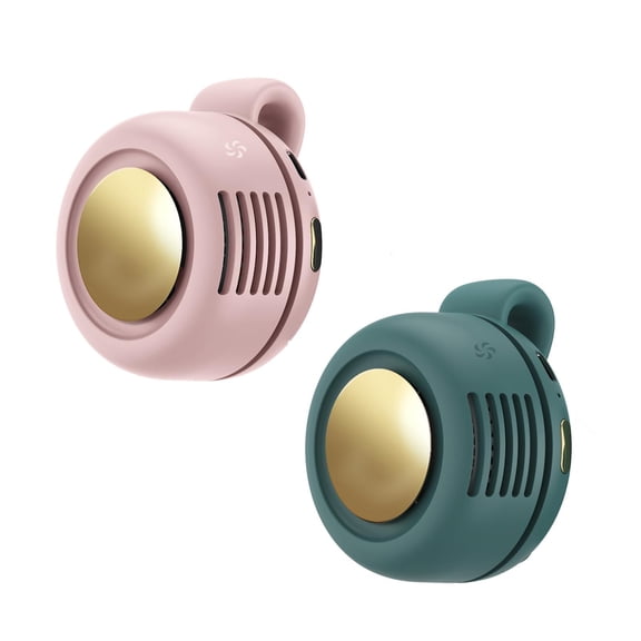 Portable Clip-On Fan, Mini USB Rechargeable 360° Rotatable Fan, 3-Speed Silent Mini Bladeless Fans For Outdoor & Travel & Office