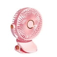 thumbnail image 1 of Portable Clip On Fan, Small Usb Fan Battery Operated, 5 Speed Rechargeable Mini Fan, Personal Cooling Desk Fan for Travel Camping Golf Gym, Pink, 1 of 6