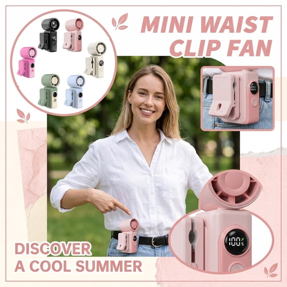 Portable Clip On Fan – Stroller Fan, Mini Handheld Fan with 4 Speeds ...