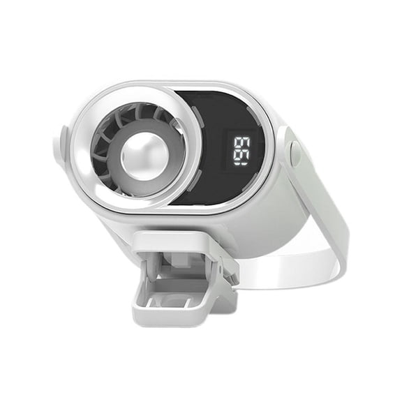 Portable Clip On Mini Fan USB Rechargeable Turbo Cooling Fan with Digital Display Adjustable Speed Quiet Personal Fan
