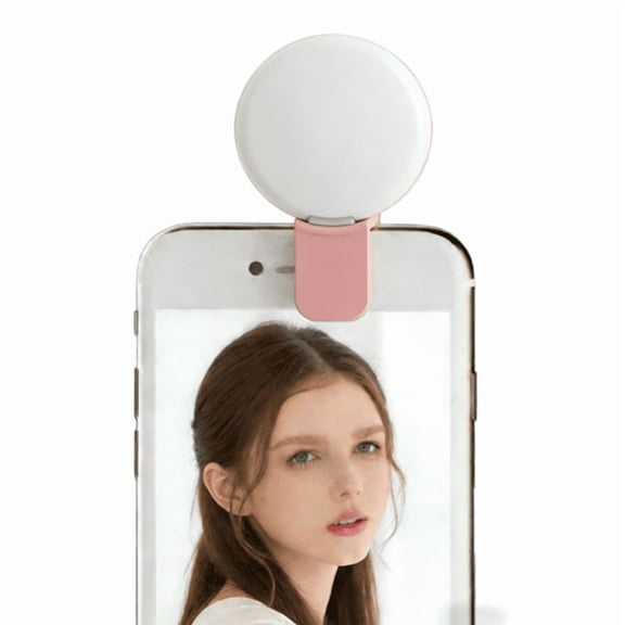 Portable Clip-On Selfie Light - Mini USB LED Ring Light for Phone Camera, Video Calls & Content Creation