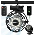thumbnail image 1 of Portable Mini Clip on Fan  with Clamp Cooling Fan for Desk, Tent, Treadmill, Stroller, Golf Cart, Home Black, 1 of 8