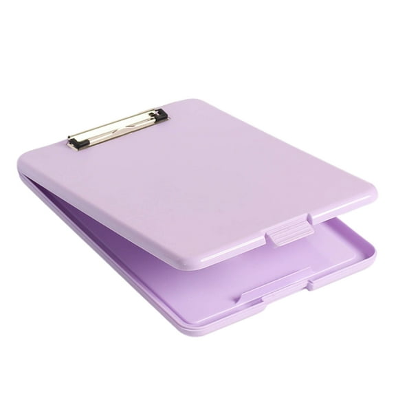 Portable Clipboard File Case With Metal Clasp For Office School Hospital Warehouse