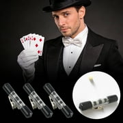Portable Close-Up Magic Supplies Kits 3 Pcs Invisible Thread Retractor Floating Magic Trick with Roll Up Scroll Line Discreet Ring Levitation Magic Tool for Street Magic Beginner & Pro Magicians