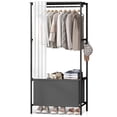 thumbnail image 1 of Portable Closet, Brochao Portable Wardrobe Storage Closet, Clothes Storage Cabinet with Curtain, for Bedroom, Clothes Room, Black, 1 of 10