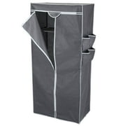 Portable Closet, Lightweight Steel Tube Frame, Side Pockets - Measures 29 1/2" Wide x 17 3/4" Deep x 63" High
