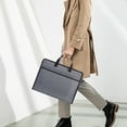 thumbnail image 1 of Portable Cloth Briefcase Document Bag, Large Capacity Business Briefcase with Multiple Pockets, Versatile and Stylish Bag for Business Meetings and Travel, 1 of 8