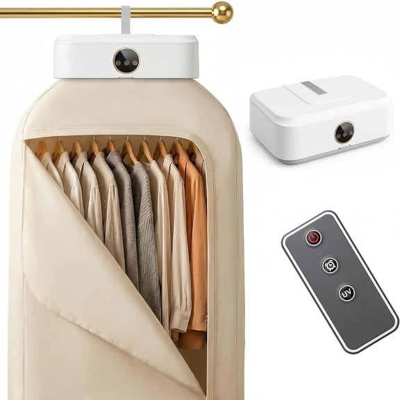 Portable Clothes Dryer, 600W  Drying Mini Dryer for Apartments, Travel and RV, Compact Quiet Machine with Remote Control, 3 Timer Settings and Foldable Dry Bag