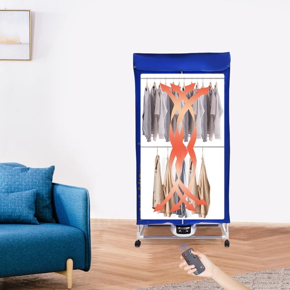 Portable Clothes Dryer Electric Fast-Drying Machine Foldable Compact Dryer for Home Travel