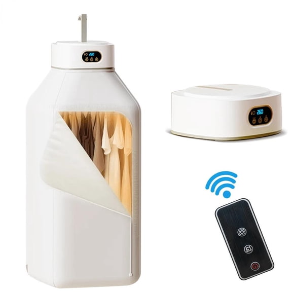 Portable Clothes Dryer Folded Electric Clothing Dryer Multifunctional Intelligent Timed Warm Laundry Dryer with Remote Control