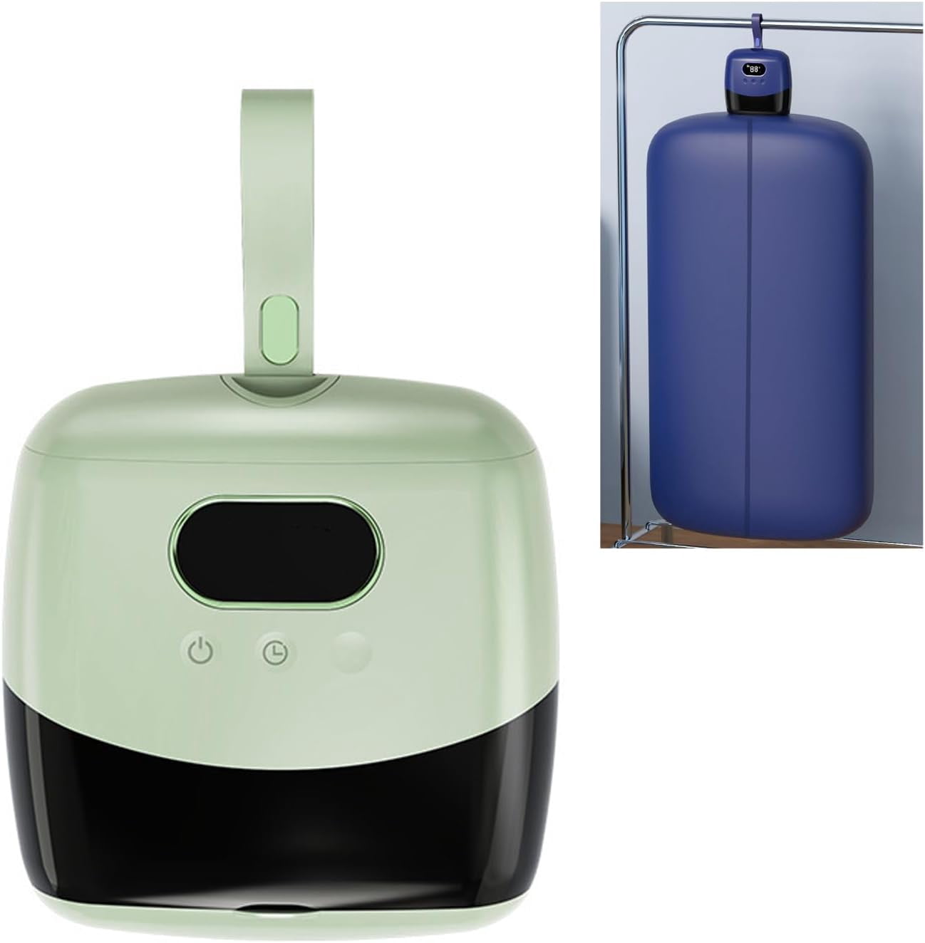 Portable Clothes Dryer, Mini Foldable Electric Laundry Drying Machine, Space-Saving, Compact Drying Solution, Efficient Home Travel Drying, Auto Shutoff