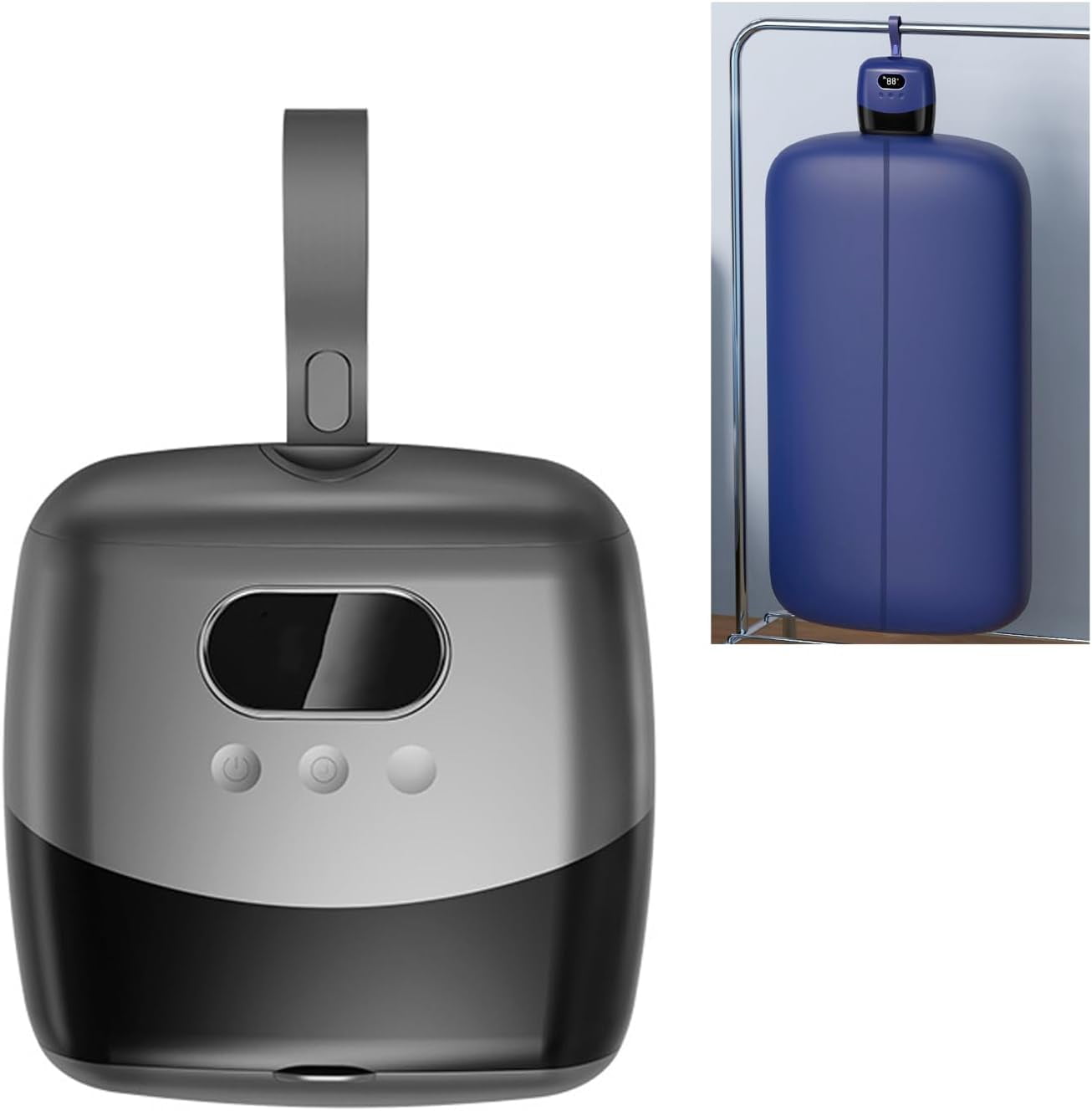 Portable Clothes Dryer, Mini Foldable Electric Laundry Drying Machine, Space-Saving, Compact Drying Solution, Efficient Home Travel Drying, Auto Shutoff