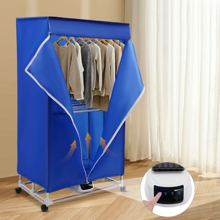 Portable Clothes Dryer Ptc 5-Layer Heating Travel Mini Dryer Machine 140-158°F Thermostat Thermal Fuse IPX1 Waterproof Rating Electric Dryer for Homes Apartments Dormitories