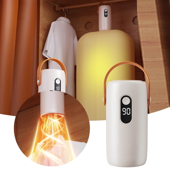 Portable Clothes Dryer with Automatic Drying Technology for Indoor Use Ideal Bedrooms Travel Convenient Handle Control