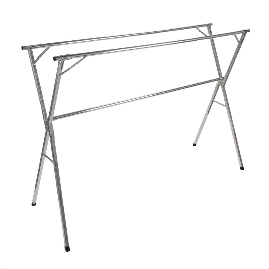 Camco 51339 Stainless Steel Portable Folding Clothes Drying Rack for RV ...