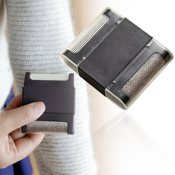 Portable Clothes Fuzz Remover, Pilling Remover Tool, Fabrics Defuzzing and Lint Removal Sweater Pilling Remover Manual Portable Depiller for Clothes, Fuzz, Bobbles Sweater Shaver (Black)
