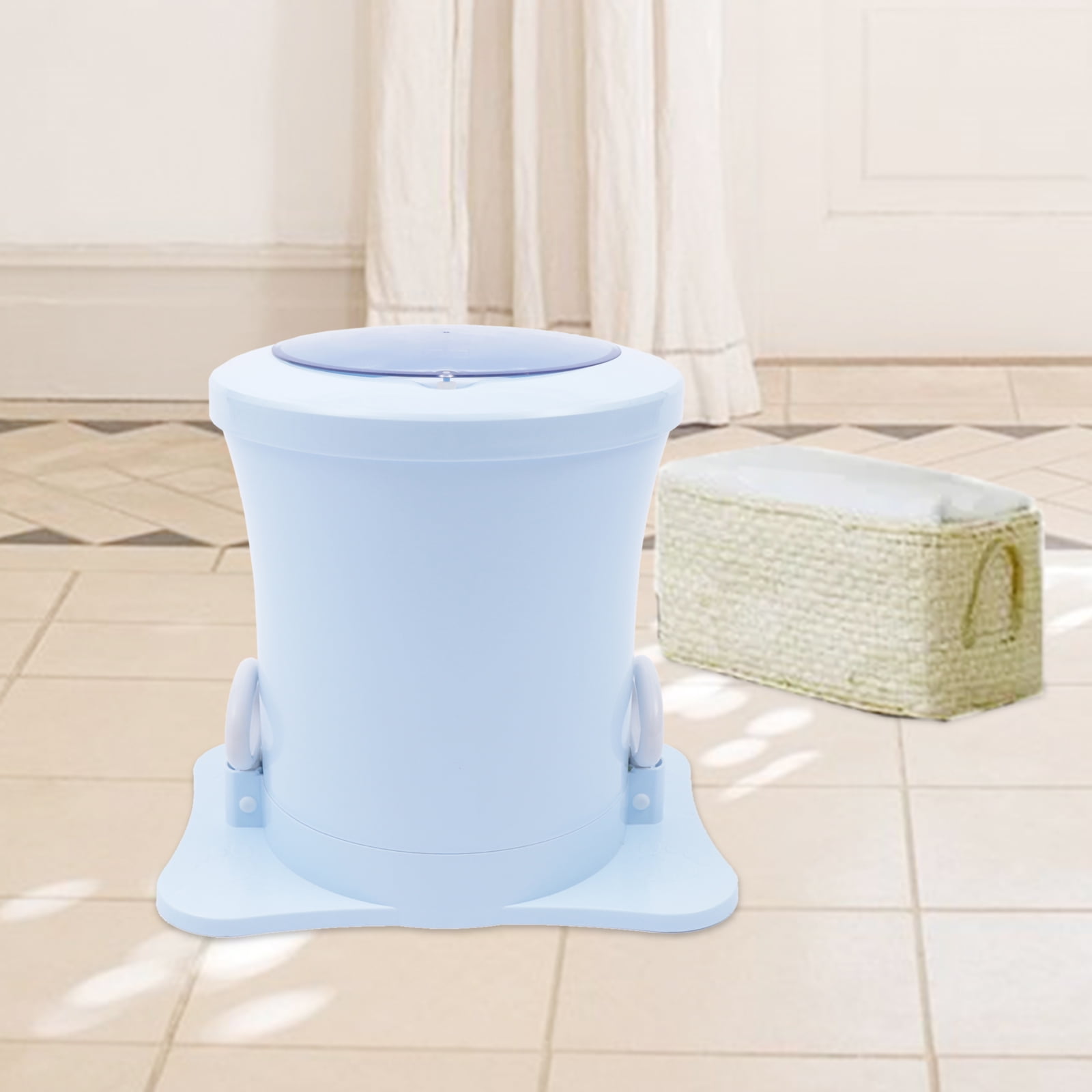 Portable Clothes Laundry Dryer Manual Pull Rope Dehydration Barrel for Dormitory For Clothing Dehydration In Camping, Small Apartments
