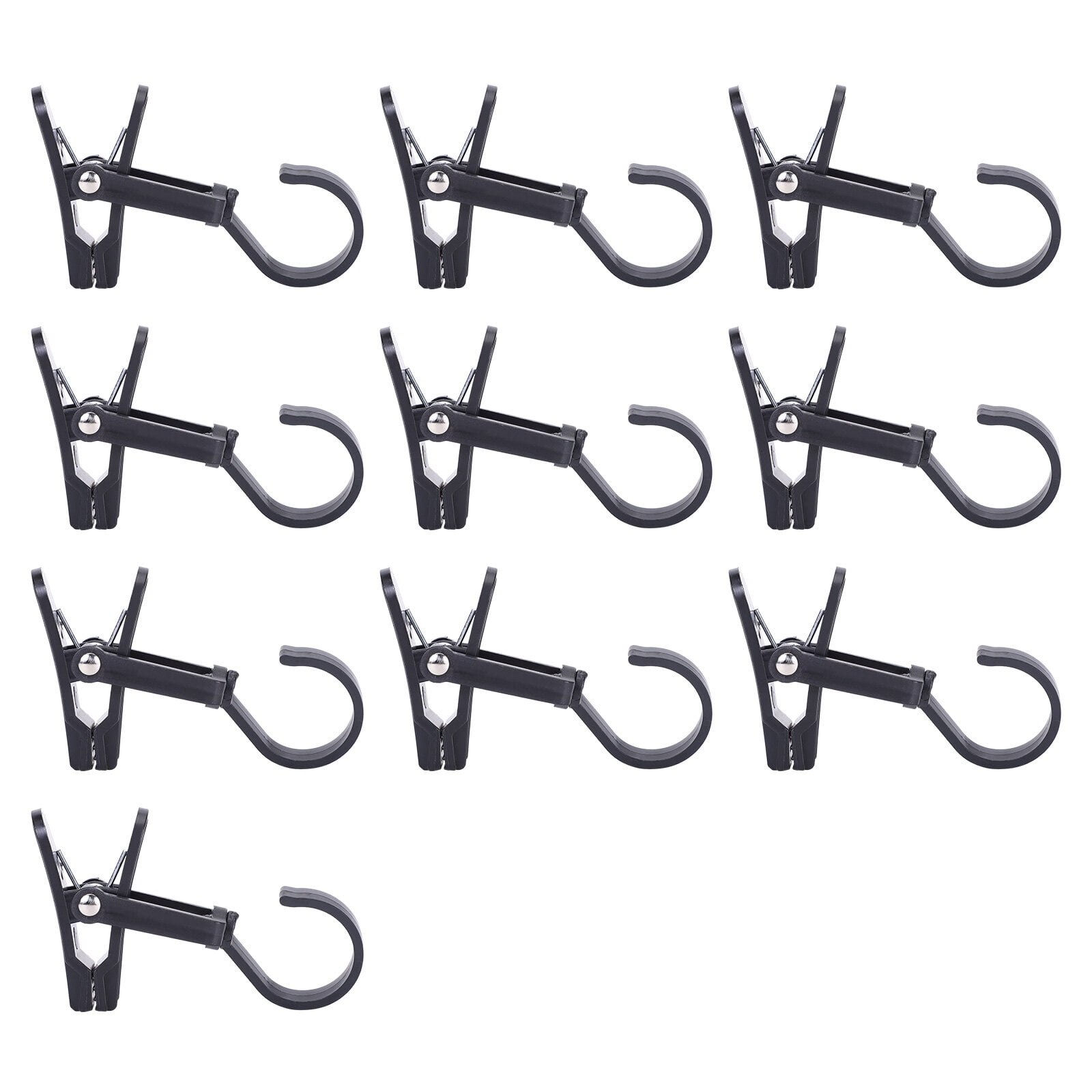 Portable Clothes Rack Curtain Hooks Hat Clip Plastic Pin Hanging Clips