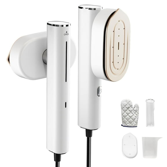 ELORTI Travel Steamer for Clothes, 1200W Portable Handheld Garment Steamer & Iron, 15s Fast Heat-Up for 120V Home, Travel