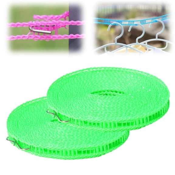 Portable Clothesline – 32ft Windproof Non Slip Retractable Line for Home Travel Camping Outdoor Use
