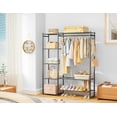 thumbnail image 1 of Portable Clothing Rack with 4 Tiers, Free Standing Closet Organizer for Bedroom, Black, 1 of 7