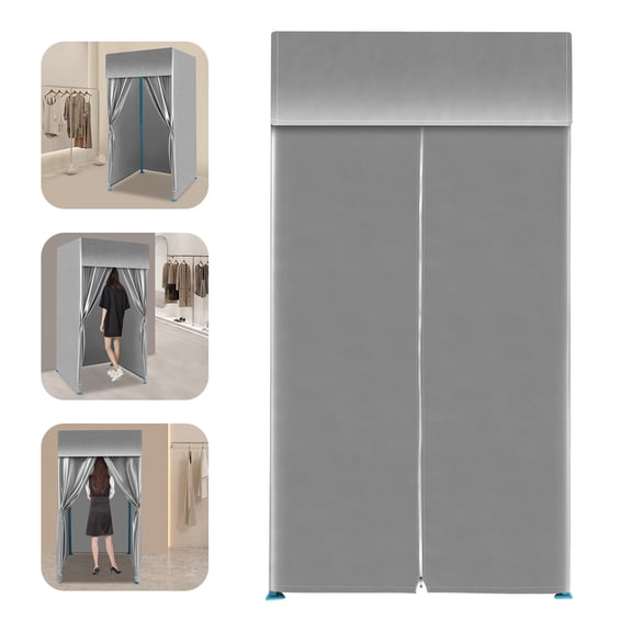 Portable Clothing Store Fitting Room, Foldable Changing Room, Dressing Room Fitting Room for Clothing Shops, Shopping Malls, Offices, and More (39.37*39.37*78.74in)