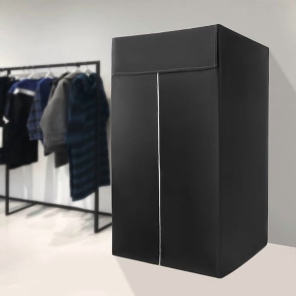 Foldable Fitting Room, 39.37x39.37x78.74in Blackout Cloth Design, 66lbs Capacity for Clothing Stores and Outdoor Events