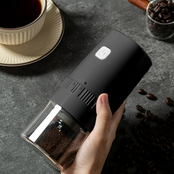 Portable Coffee Grinder under $5! kkbbma Portable Electric Coffee Grinder, USB Rechargeable Burr Grinder for Beans, Mini Grinder for Travel & Home Use