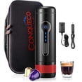 thumbnail image 1 of Portable Coffee Machine Espresso Maker: CONQUECO 12V Travel Coffee Machine with Rechargeable Battery - BPA Free - One Button Operation 15 Bar Pressure, 1 of 8