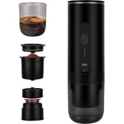 Portable Coffee Maker Electric Espresso Machine, Coffee Espresso Maker for Travel Self-Heating USB-C, Battery Powered with 7800mAh, for Ground Coffee & NS Capsule, for Hiking, Office,Gifts for Men
