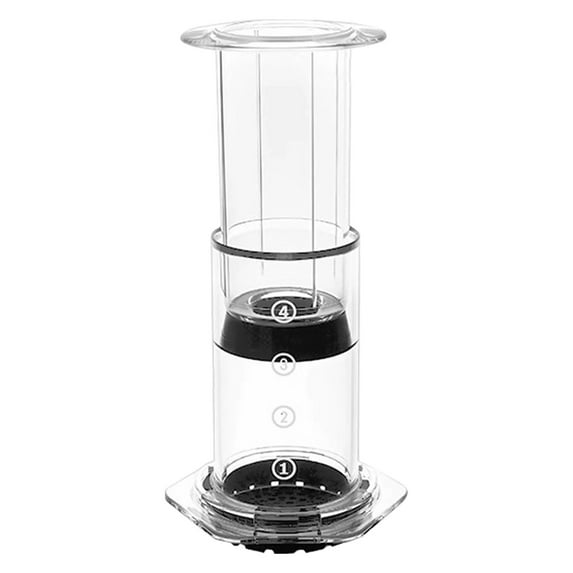 Portable Coffee Maker, Small Travel Coffee Machine for K Cup Pod or Ground Coffee, Quick Coffee Press Kit with Stainless Steel Cup, Cup Lid, Straw and Storage Bag KDFWDM