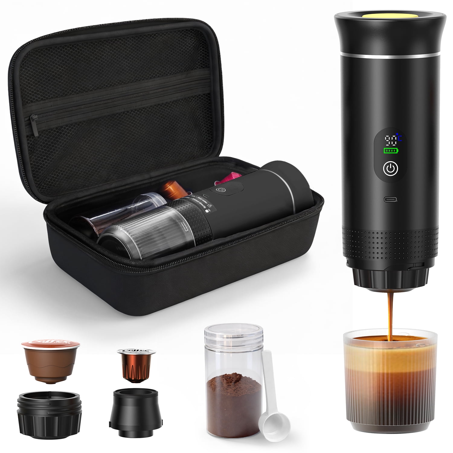 Wacaco Nanopresso Portable Espresso Maker, 18 Bar Pressure