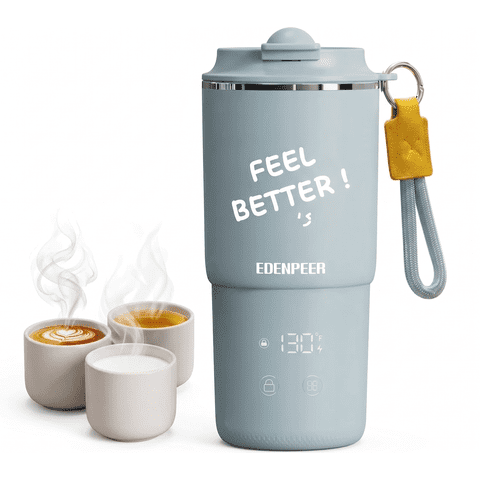 Temperature Control Heated Coffee Mug Smart Self Heating Travel Mug 14 Oz,Controlled Warmer Keep Coffee Hot Fast for Home, Office and Commute