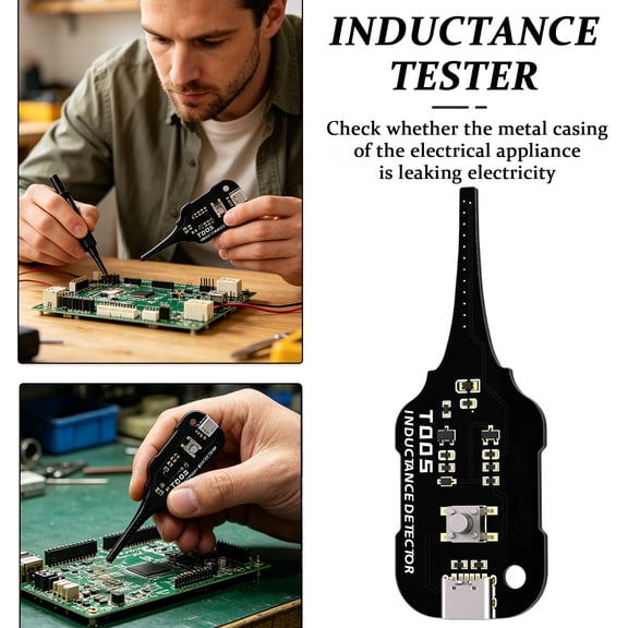 Portable Coil Tester Inductance Tester Circuit Coil Testing Tool for Electronic Circuit Board Component Detection