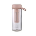 thumbnail image 1 of Portable Cold Brew Water Bottle 600ml BPA Free Leak Proof Double Layer Filter Diffuser Flip Cap Handle Easy Clean for Tea Coffee Juice Gym Travel, 1 of 5