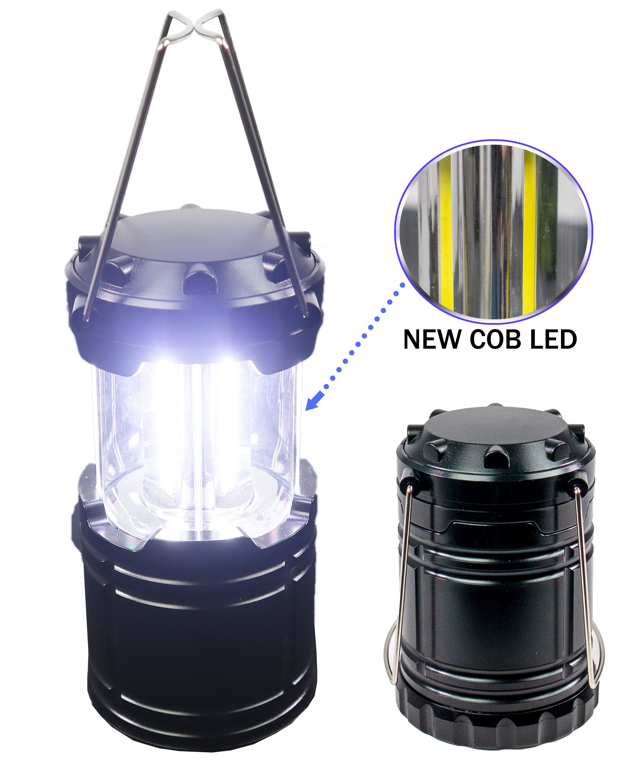 Portable Waterproof COB LED Camping Lantern - Military Tough