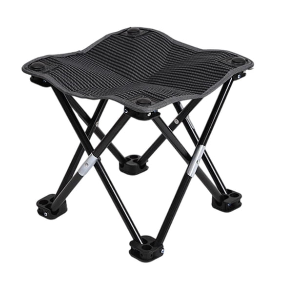 Portable Collapsible Camping Stool Outdoor Folding Seat Slacker Chair For Travel