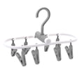 thumbnail image 1 of Portable Collapsible Clothes Hanger for Travel, Versatile Drying Rack with Multi-functional Clips, Space-saving Laundry Solution for Socks and Children's Clothes, 1 of 6