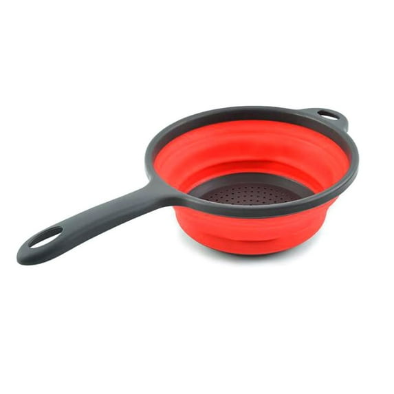 Portable Collapsible Colander,Food-Grade Silicone Drain Baskets,Strainer with Handles,Folding Strainer Colander for Kitchen,Car Outdoor Home Supplies