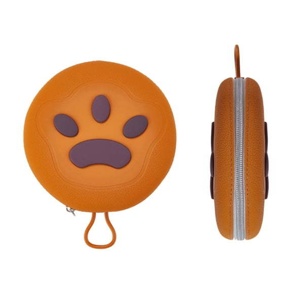 Portable Collapsible Dog Bowls, 2 in 1 Silicone Travel Feeder with Zipper Case 1 Pack, Foldable Food Water Dish for Hiking Camping 7.6x6.1 Inch