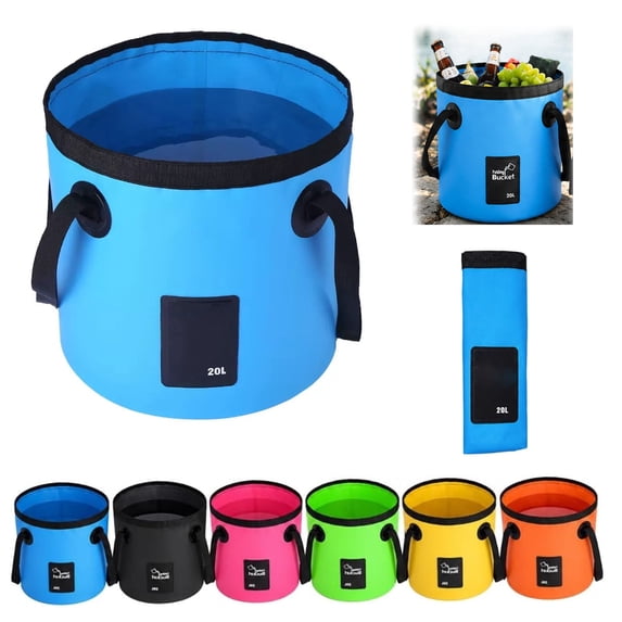 Portable Collapsible Folding Water Bucket, 20L 5 Gallo Sturdy and Durable, Leakproof Collapsible Collapsible and portable water,for Outdoor Travel Hiking Fishing Beach