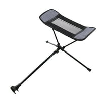 Portable Collapsible Footstool Outdoor BBQ Camping Chair Foot Recliner Foot Rest - Grey
