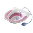 thumbnail image 1 of Portable Collapsible Sitz Bath Basin, toilet Seat Hip Tub, Folding Bathroom Spa, Plastic Deepers Bowl for Comfortable Warm Baths, 1 of 7