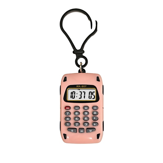 Portable Color Handheld Calculator, Compact 8-Digit Display, Solar And Button Battery Power, Lightweight Pocket Design For School Office Travel Use, High Sensitivity Keys, Durable Case