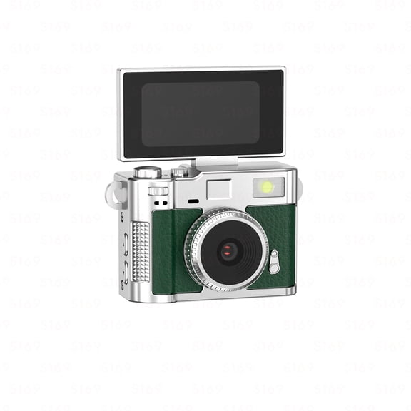 Portable Compact Digital Camera with 180 Flip Screen 32G Card, 1080P Video, Built-in Flash - Pocket Vlog Camera for Travel, Outdoor, Daily Photography