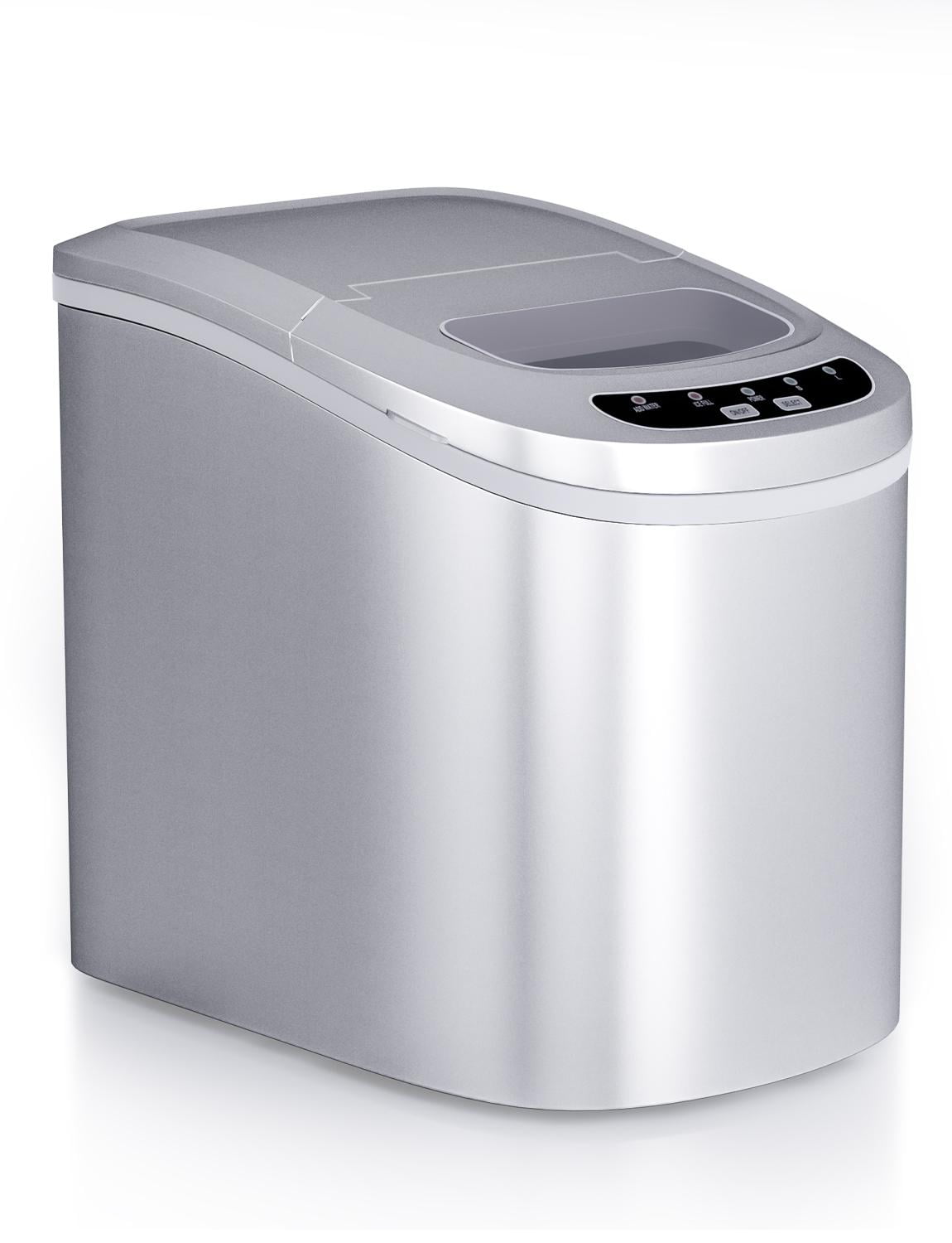 Portable Compact Electric Ice Maker, Countertop Ice Making Machine w/Easy Operated Panel, Quiet