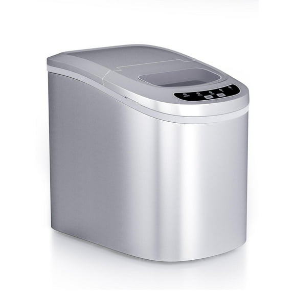 Portable Compact Electric Ice Maker, Countertop Ice Making Machine w/Easy Operated Panel, Quiet Running & Energy Efficient